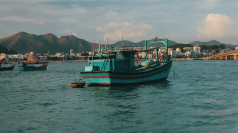 Fishing boats 2 Stockbeeldmateriaal 34591460