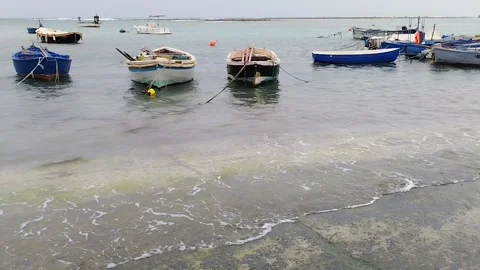 Fishing boats by the dock Stock-Footage 304978801