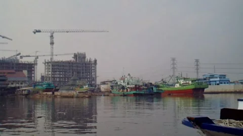 Fishing Boats Stock Footage 7760323