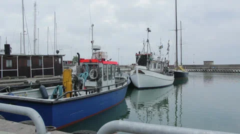 Fishing Boats Stock Footage 25180714