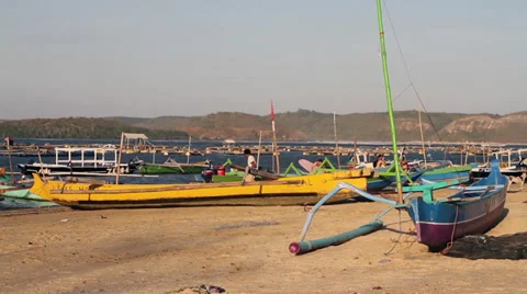 Fishing boats Stock Footage 27489709