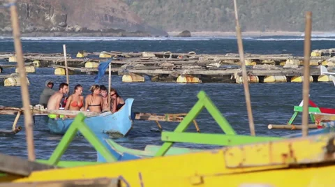 Fishing boats Stock Footage 27489710