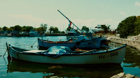 Fishing boats Stock Footage 39002412