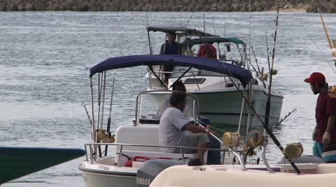 Fishing boats Video stock 41450171