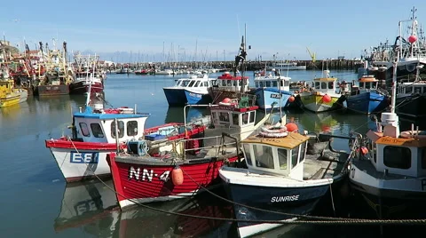 Fishing boats Stock Footage 52787839