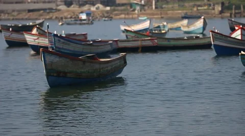 Fishing Boats Stock Footage 53101070