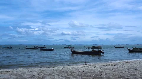 Fishing boats Stock Footage 61086745