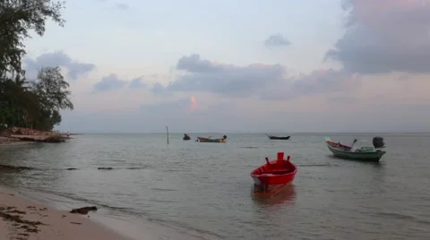 Fishing boats Stock Footage 61153588