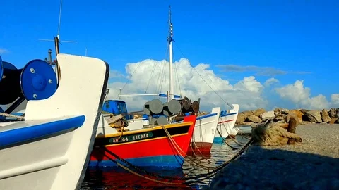 Fishing boats 動画素材 94222782