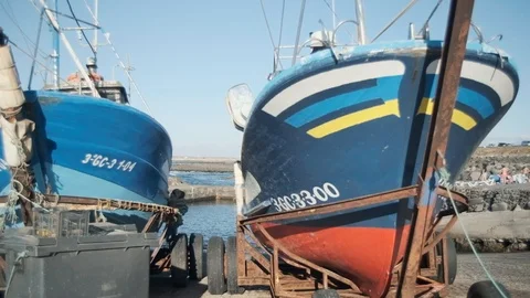 Fishing Boats Stock Footage 101865283