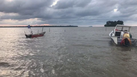 Fishing Boats Stock Footage 104785115