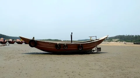 Fishing Boats Stock Footage 108459912