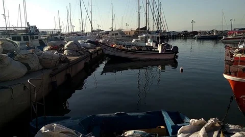 Fishing boats Stock Footage 116773566