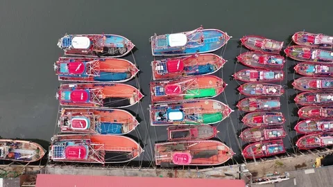 Fishing boats Stock-Footage 122583009