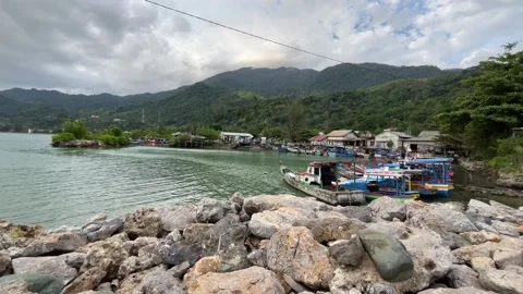 Fishing boats Stock Footage 246289287