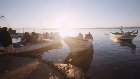 Fishing Boats Stock Footage 250011108