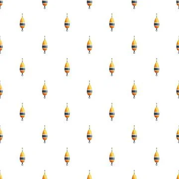 Fishing bobber float tackle seamless pattern background 스톡 일러스트