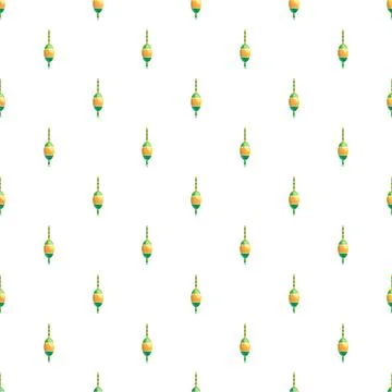 Fishing bobber pattern for angling and tackle themes Stock Illustration