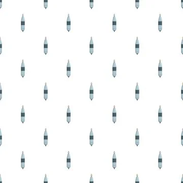 Fishing bobber seamless pattern for tackle background Stock Illustration