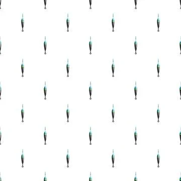 Fishing bobbers creating seamless pattern for angling design Stock Illustration