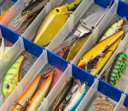 Fishing box Foto stock