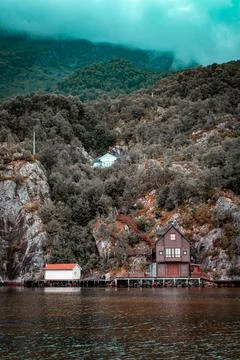 A fishing cabin 스톡 사진