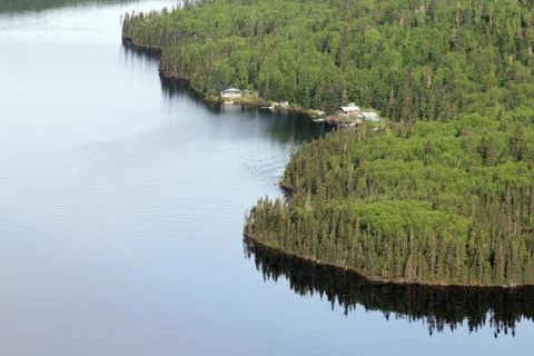 Fishing camp Stock Photos