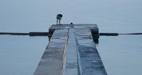 Fishing in Cloudy Weather. Stock Footage 155656865