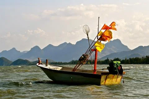 Fishing dinghy Stock Photos