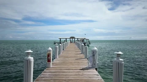 Fishing Dock in Islamorada Stock Footage 254907465