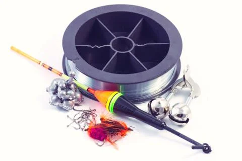 Fishing equipment Stock Photos