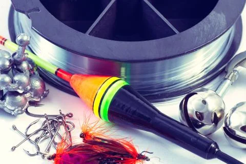Fishing equipment Foto stock