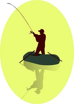 Fishing Flat Vector Illustration 1 Stock Illustration