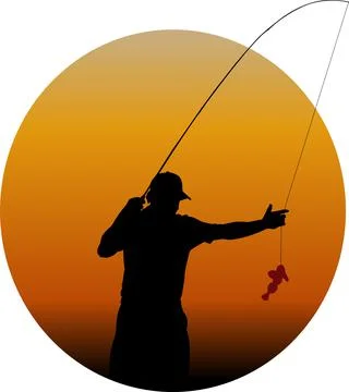 Fishing Flat Vector Illustration 4 Stock Illustration