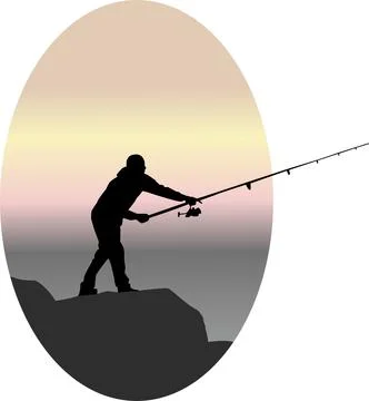 Fishing Flat Vector Illustration 6 Stock Illustration