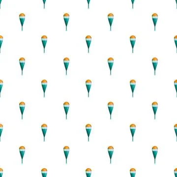 Fishing float bobber seamless pattern repeating design 스톡 일러스트