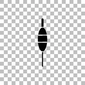 Fishing float icon flat Stock Illustration