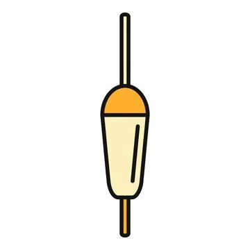 Fishing float icon symbol for angling hobby Stock Illustration