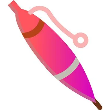 Fishing float icon vector isolated on white Stock Illustration