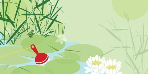 Fishing float Stock Illustration