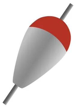 Fishing float isolated Stock Illustration