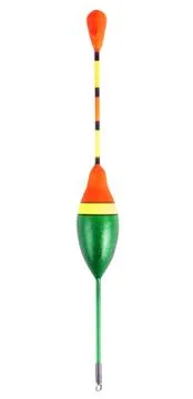 Fishing float isolated on the white Stock Photos