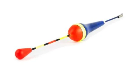 Fishing float isolated on the white Stock Photos