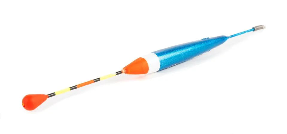 Fishing float isolated on the white Stock Photos