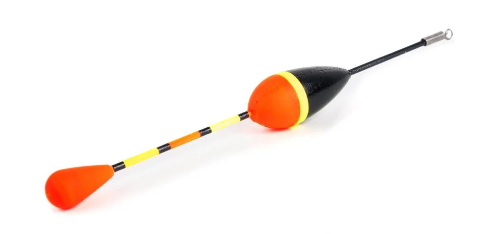 Fishing float isolated on the white Stock Photos