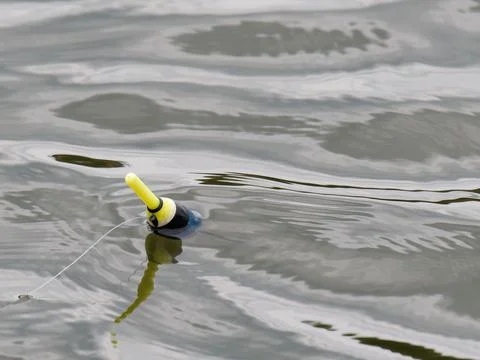Fishing float in a lake Stock Photos