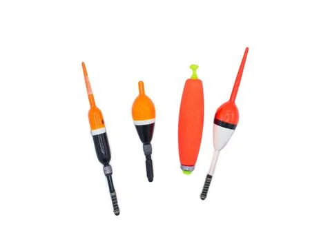 Fishing float or bobber is a lightweight buoy used in angling, usually atta.. Stock Photos