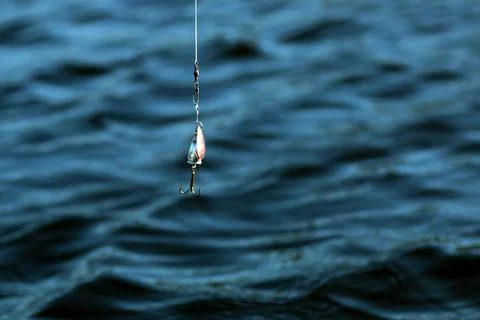 Fishing float on the water Stock Photos