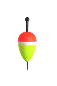 Fishing float on a white background close-up isolate Stock Photos