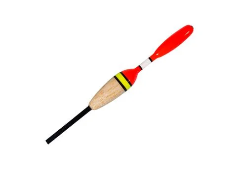 Fishing float on white Stock Photos